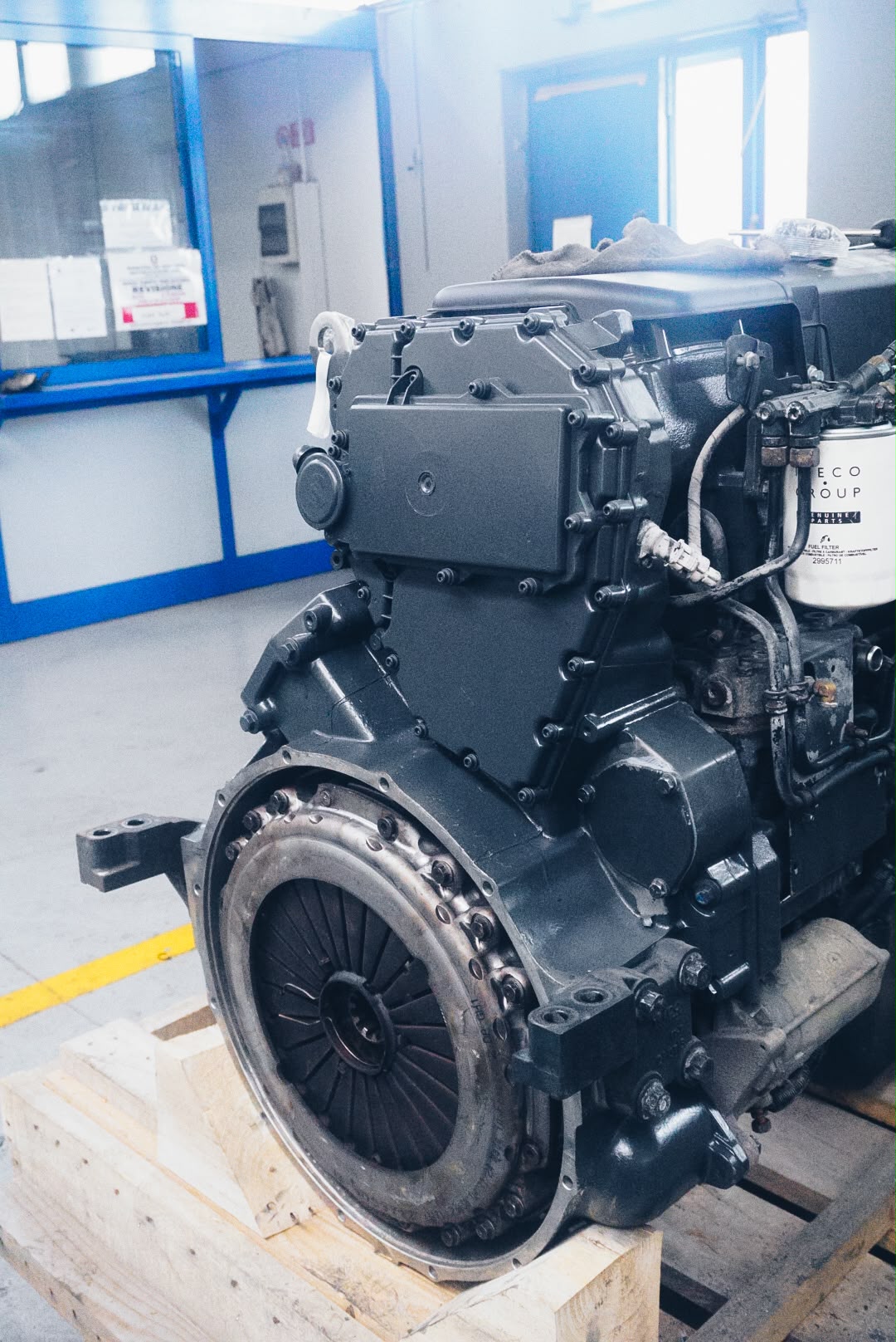 Gruppo motore IVECO in officina